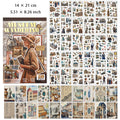 50 Sheets Vintage Washi Stickers and Paper MXSH