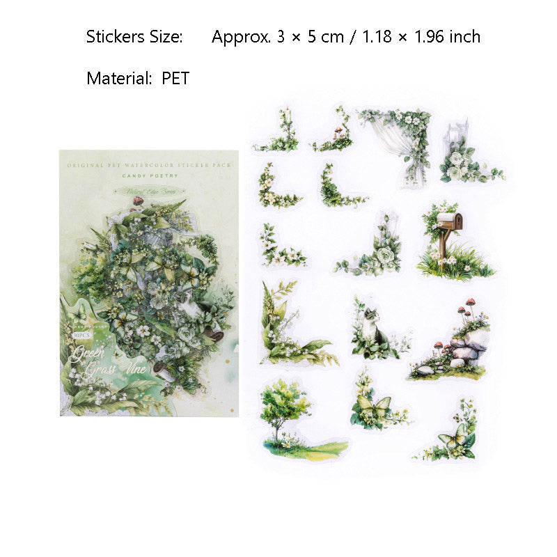 30 Pcs Natural PET Corner Stickers ZRBJ