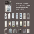20 Pcs Vintage Windows Door Stickeres JYMC