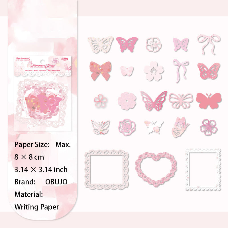 23 Pcs Hollow Cutout Paper Butterfly HCYX