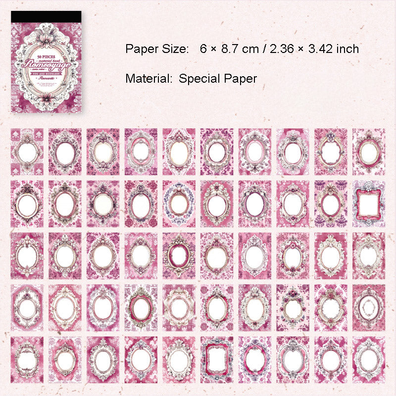 50 Sheets Small Background Scrapbook Paper LMTY