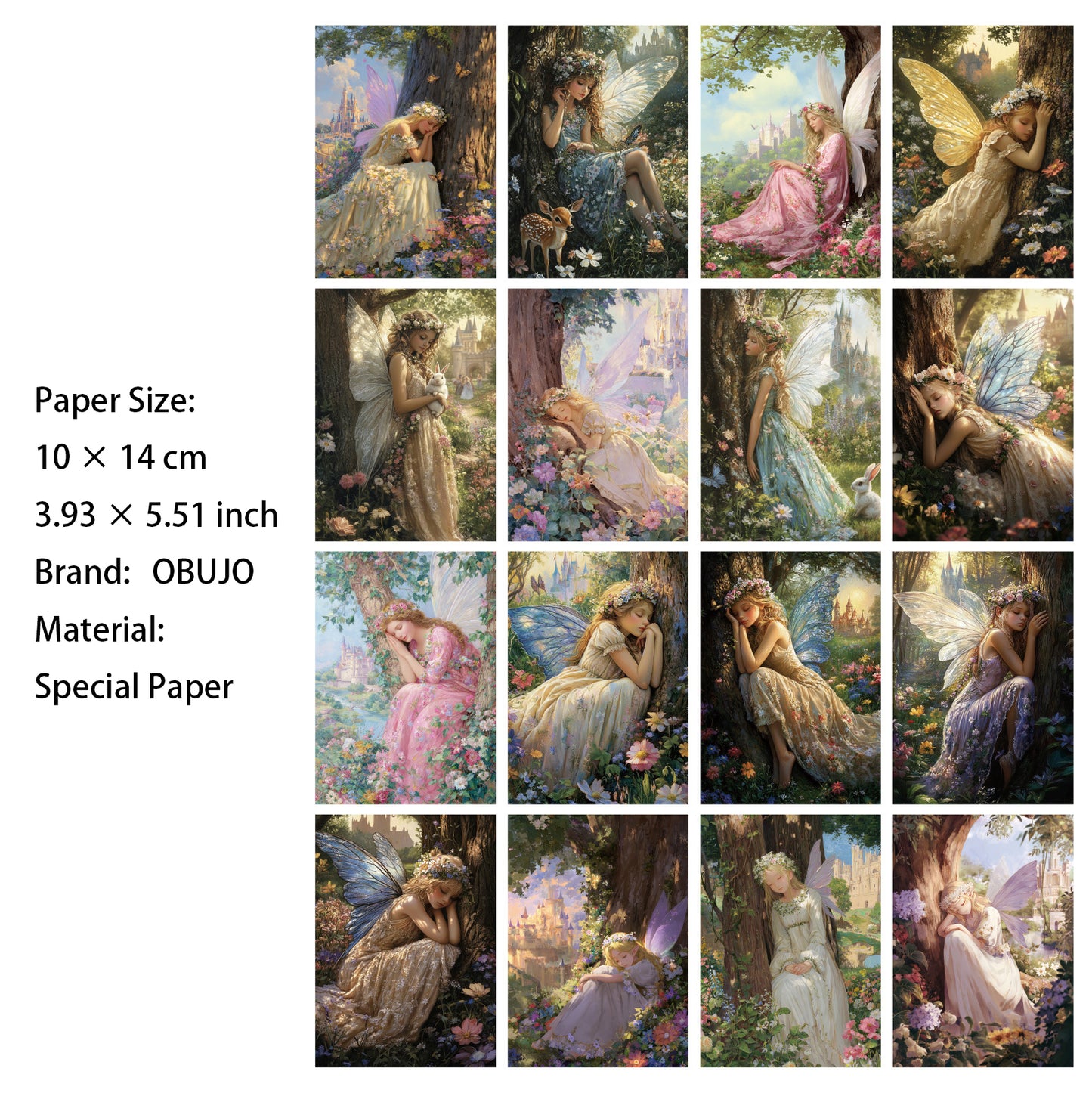 32 Sheets Fairy Tale Journal Paper FDTH