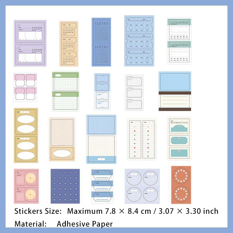 20 Pcs Creative Bullet Journal Stickers CHJLY