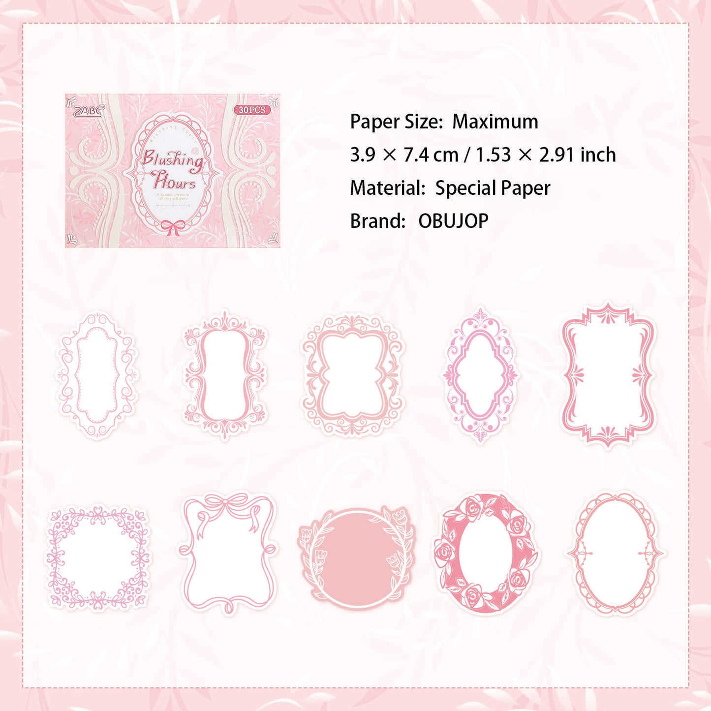 20 Pcs Emossed Paper and Journal Paper DSXS