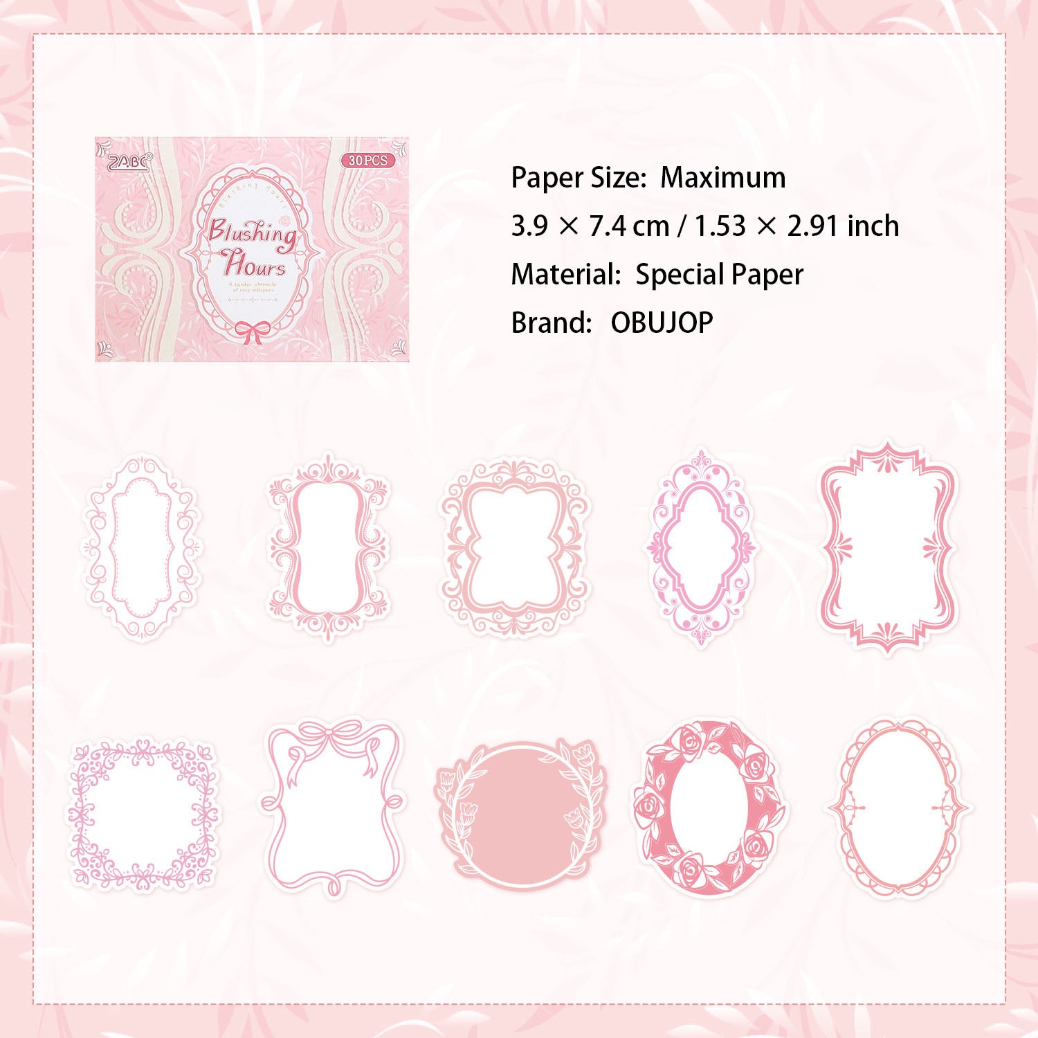 20 Pcs Emossed Paper and Journal Paper DSXS