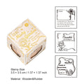 3 in 1 Patterns Wooden Stamp YXBH