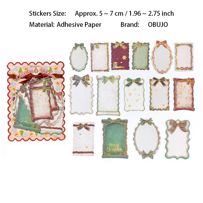 30 Pcs Gold Foil Christmas Themed Stickers SDGB