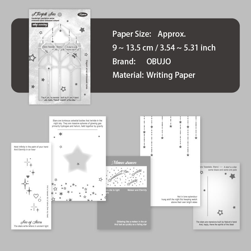 20 Sheets Aesthetic Notepad ZGJY