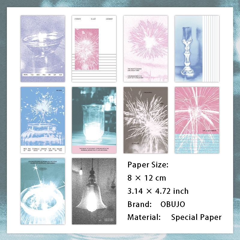 10 Pcs Aesthetic  Journal Paper MRJJ
