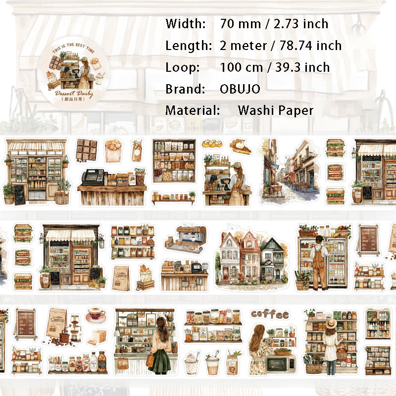 1 Roll Shop Store Washi Stickers Tape LSRC