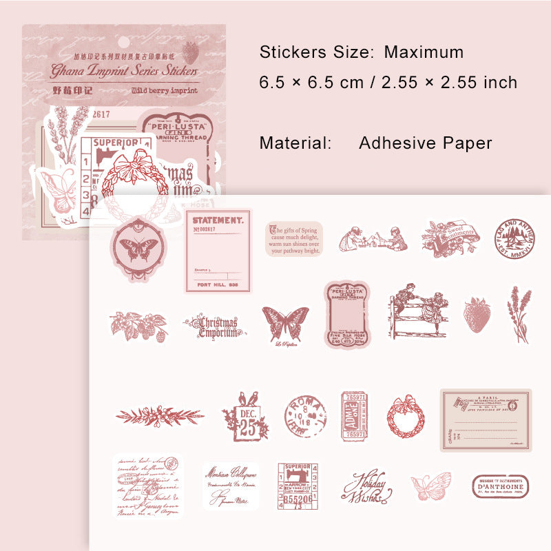 25 Pc Vintage Journal Stickers JNYJ