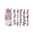 10 Pcs Vintage Baroque Relief Floral Kraft Stickers - Purple