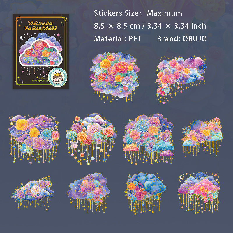 10 Pcs Fantasy World PET Stickers SCQH