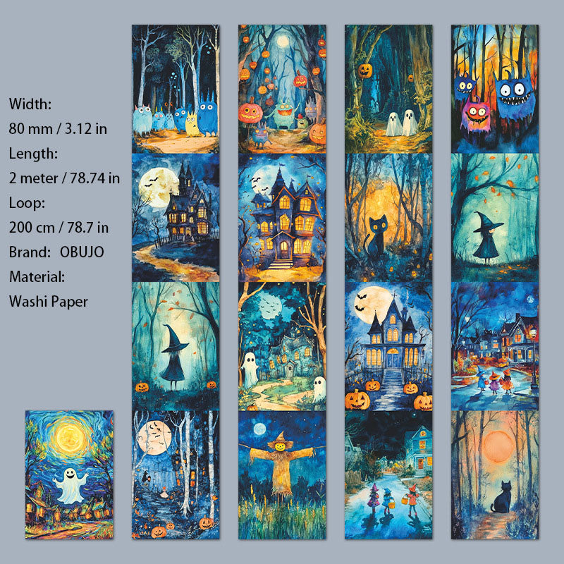 1 Roll Halloween Theme Washi Tape KETXZ