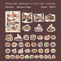 40 Pcs Global Food Stickers HQSGSP