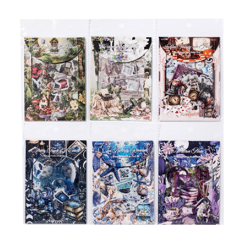 20 Pcs Vintage PET Stickers JFZJ