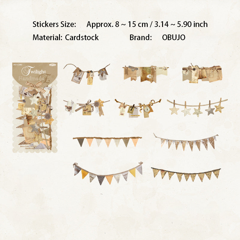 10 Pcs Seasonal Party Themed Cardstock Stickers SZPD