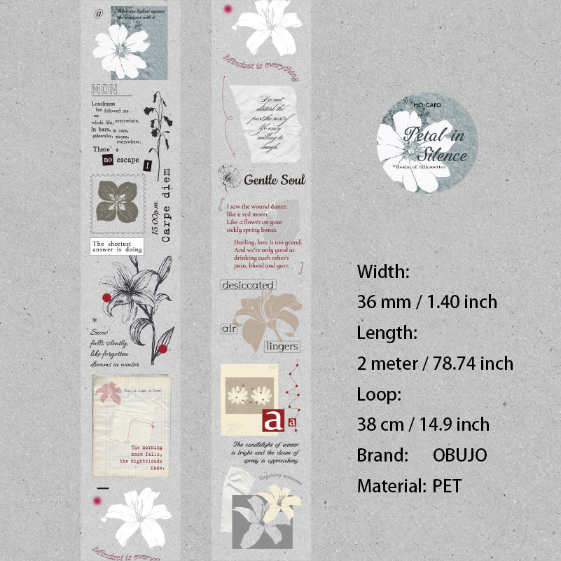 1 Roll Vintage Journal PET Tape SYZJ