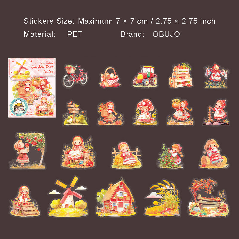 20 Pcs Fairy Childhood PET Stickers HYYWJ