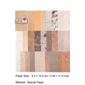 50 Pcs Vintage Basic Scrabook Paper ZJWR