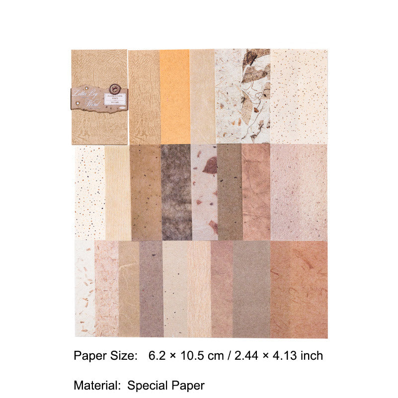 50 Pcs Vintage Basic Scrabook Paper ZJWR