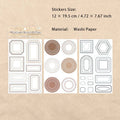 3 Sheets Pre-cut Geometry Frame Stickers SJHX