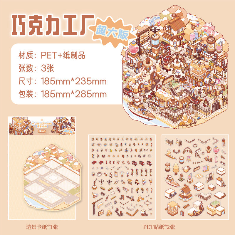 3D Scene DIY Stickers Kit KPBL