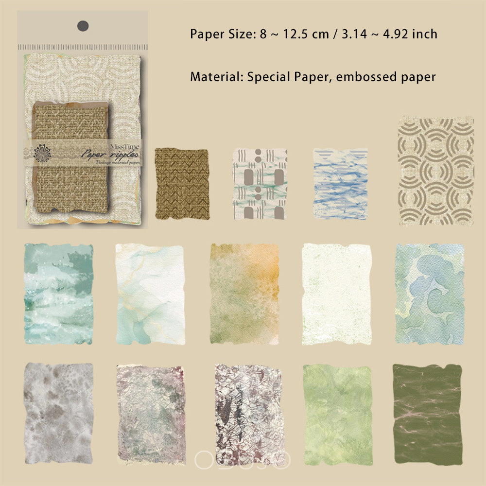 28 Pcs Embossed Paper and Scrapbook Paper BYZQ