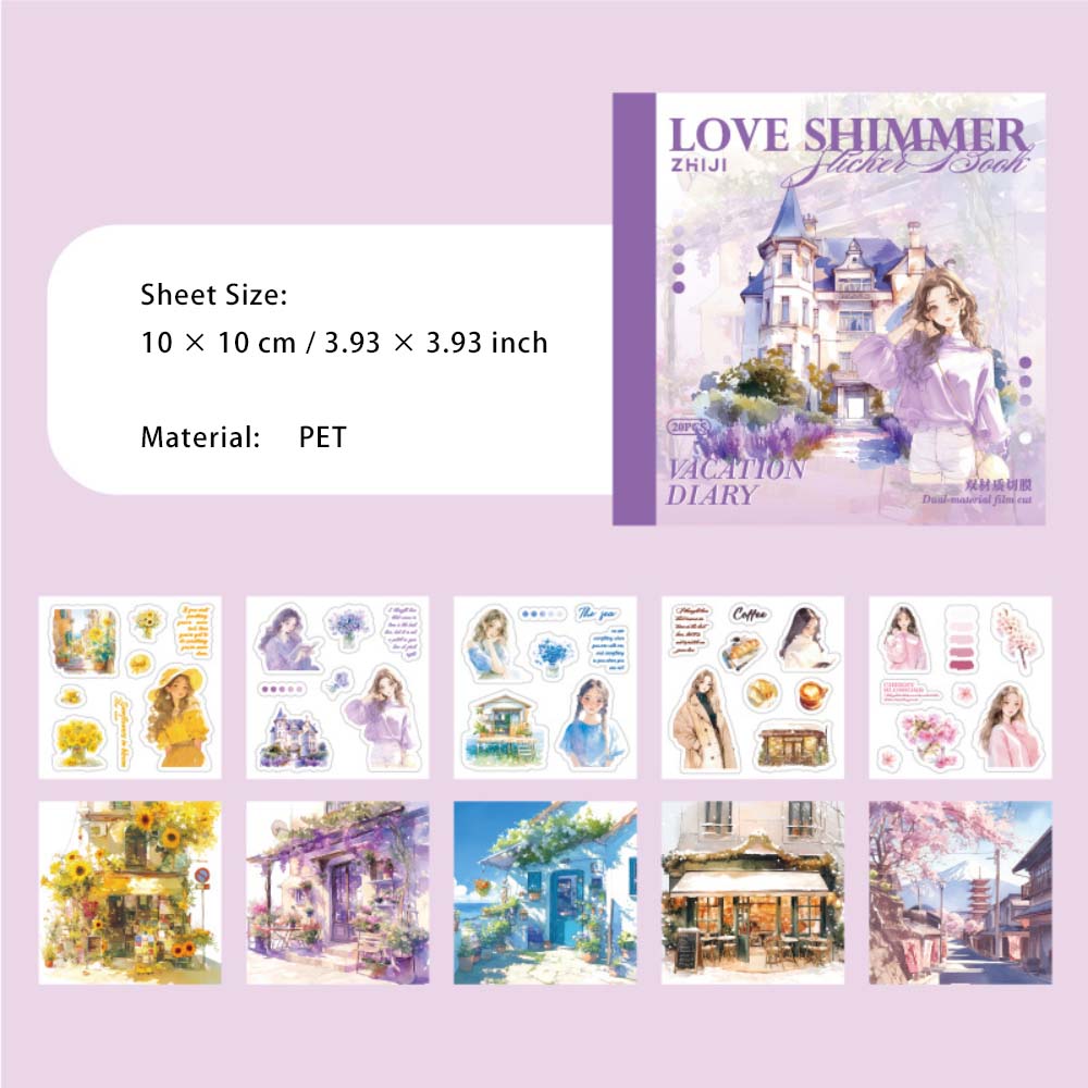 20 Sheets Seasonal Stickers Book LLWG