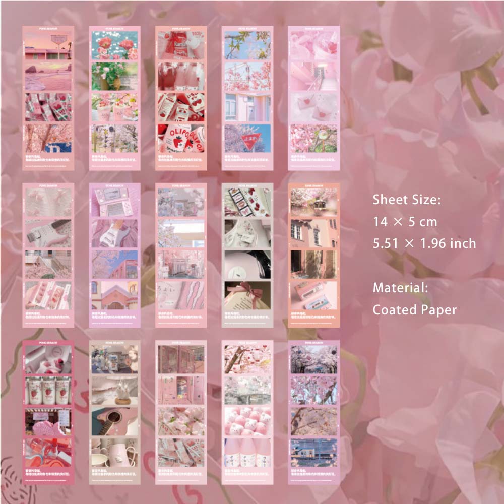 15 Sheets Photo Art Stickers Book ZCSJ