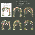 5 Pcs Flower Door PET Stickers HMYS