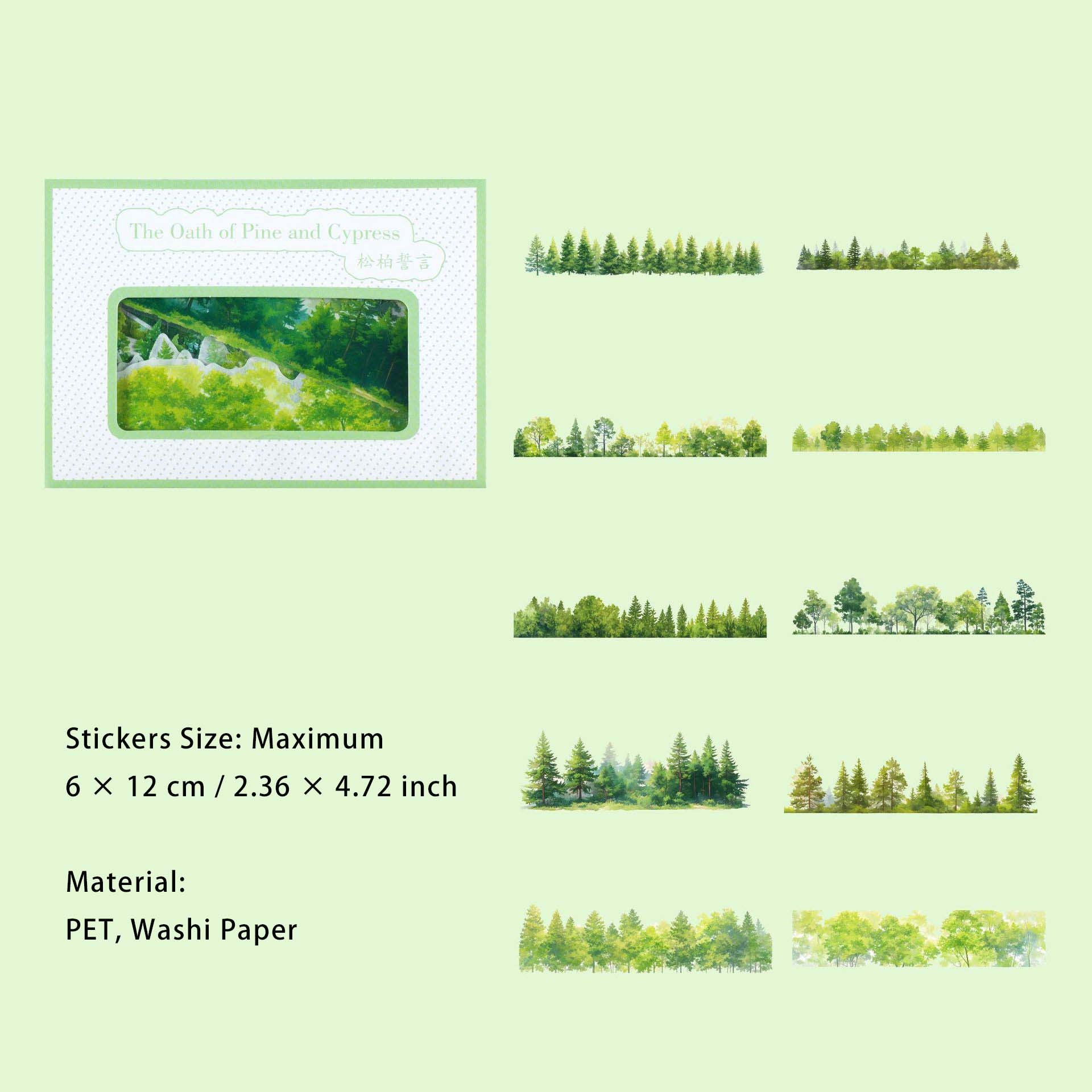 20 Pcs Seasonal PET Stickers SJWY