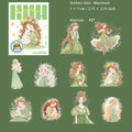 10 Pcs Manor Girl PET Stickers QLZY