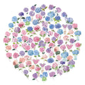 100 Pcs Dreamy Hydrangea Garden PET Stickers