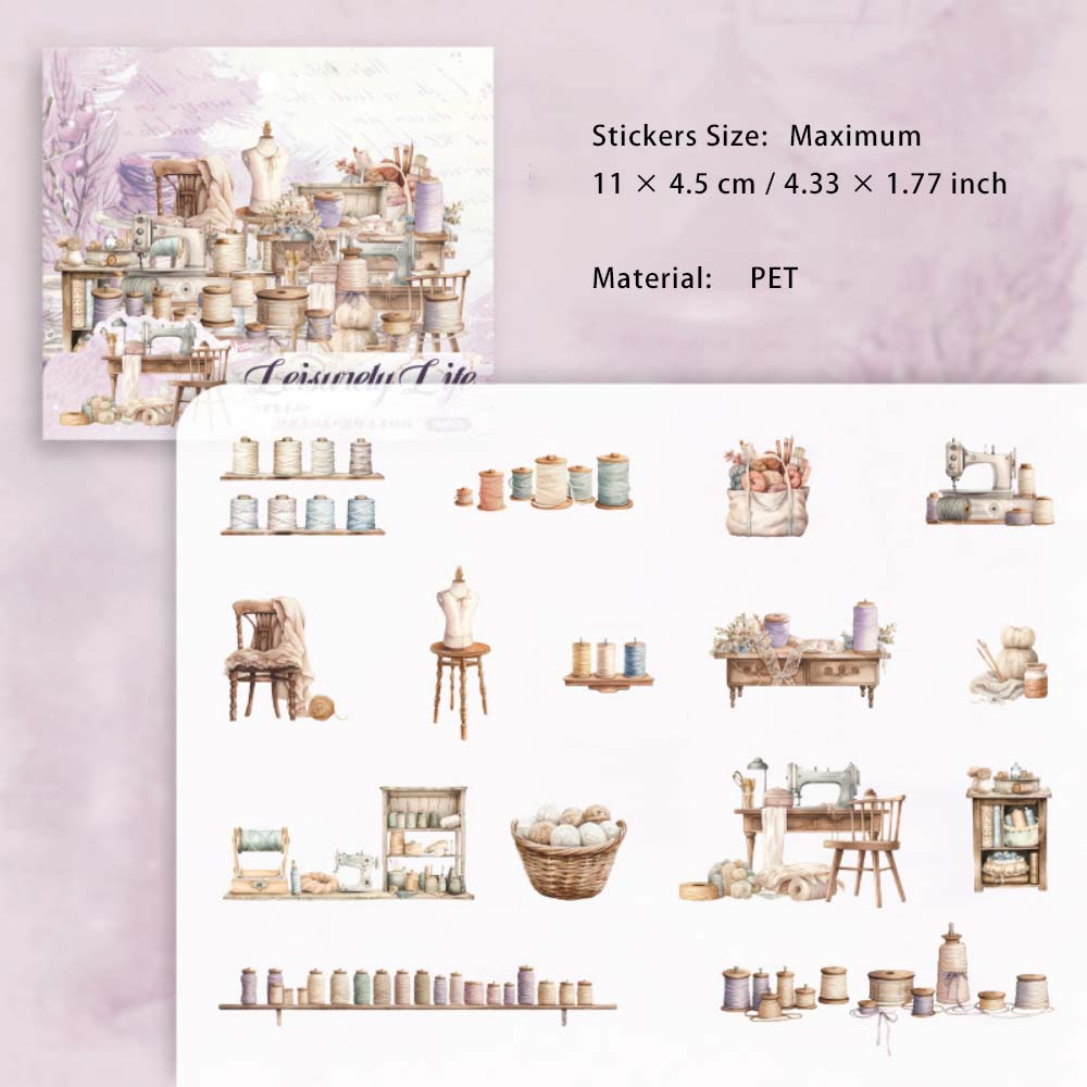 30 Pcs Home Life Style PET Stickers YRSH
