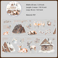 1 Roll Diecut Snow Forest Stickers Tape XGSL