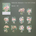 10 Pcs Flower Leaf PET Stickers RZCS