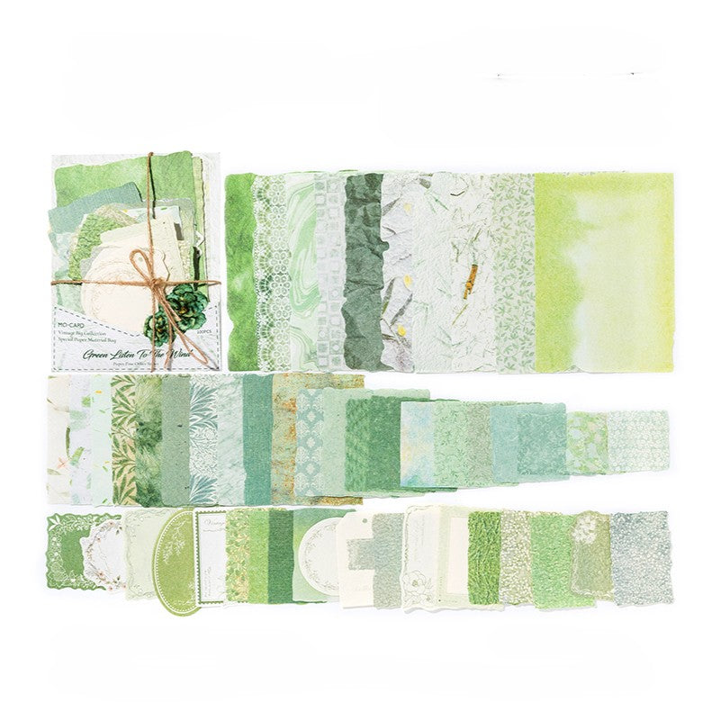 100 Pcs Vintage Floral Journal Paper VMP05