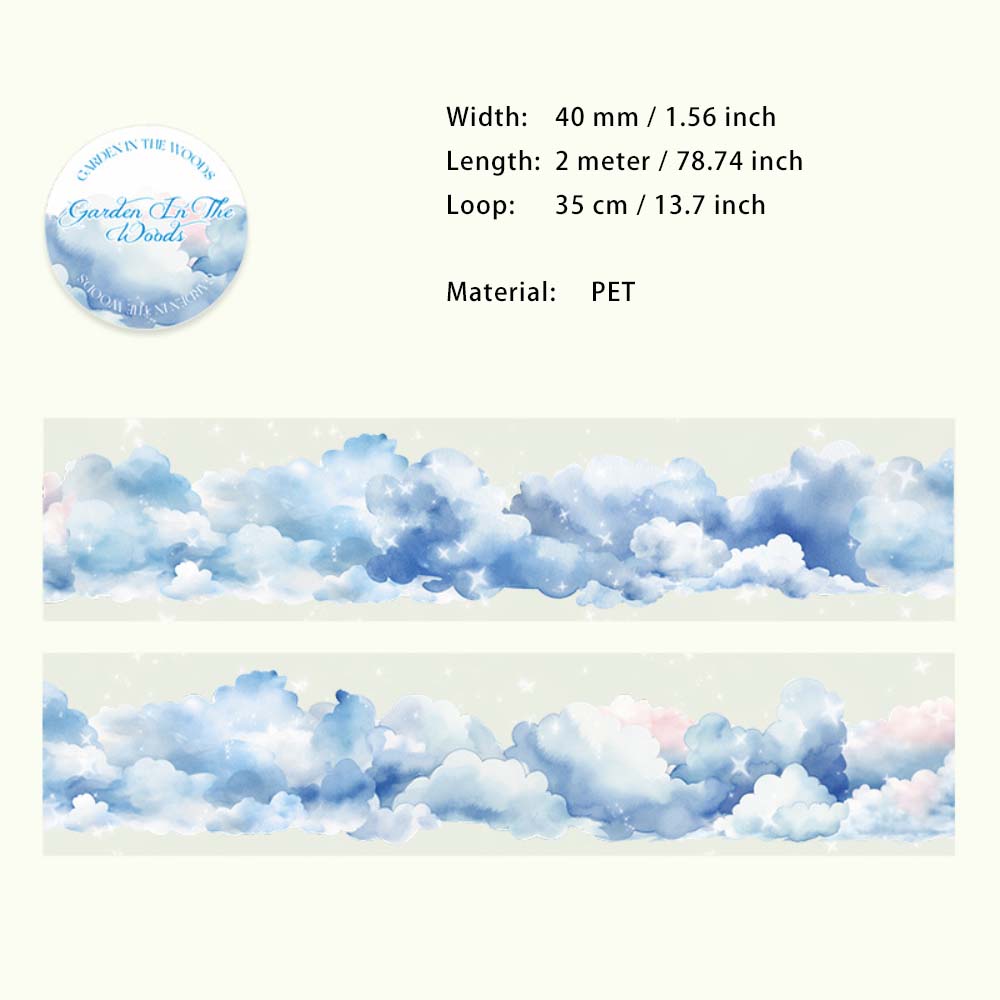 1 Roll Cloud Landscape PET Tape LZHY