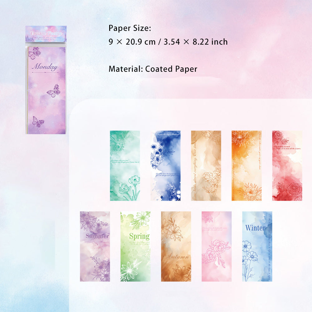 20 Sheeets Watercolor Scrapbook Paper XCGS