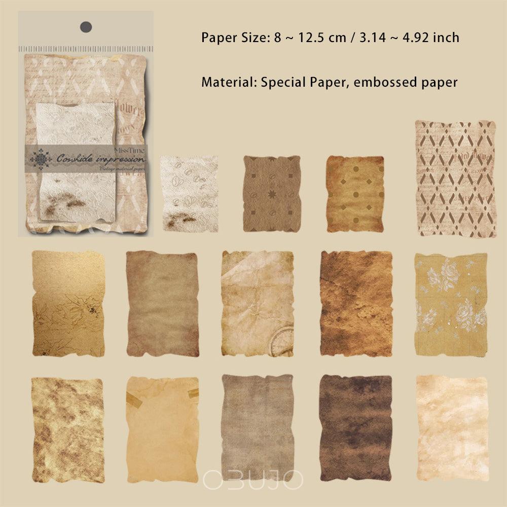 28 Pcs Embossed Paper and Scrapbook Paper BYZQ