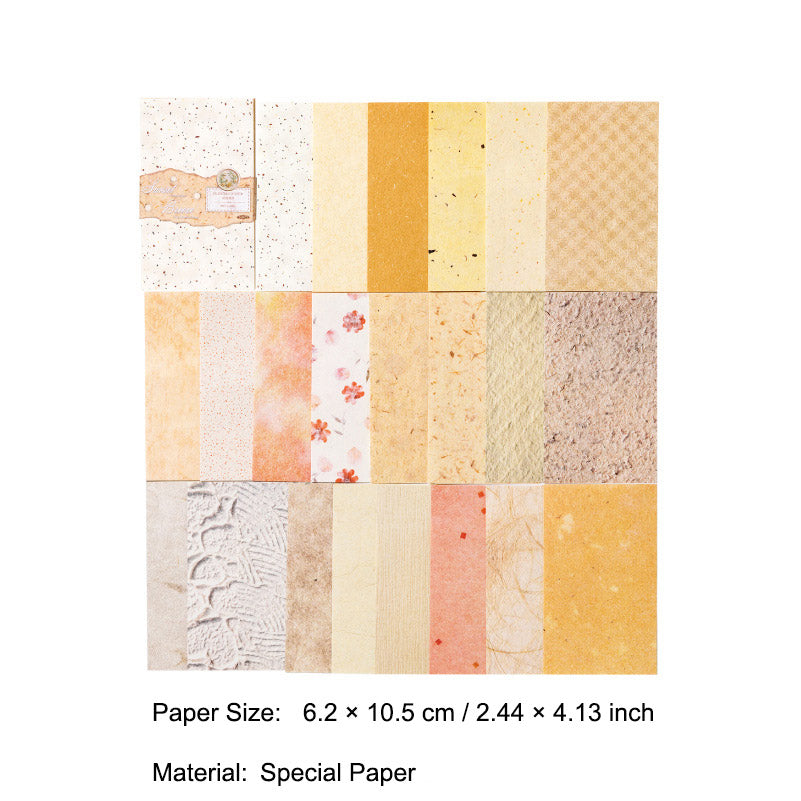 50 Pcs Vintage Basic Scrabook Paper ZJWR