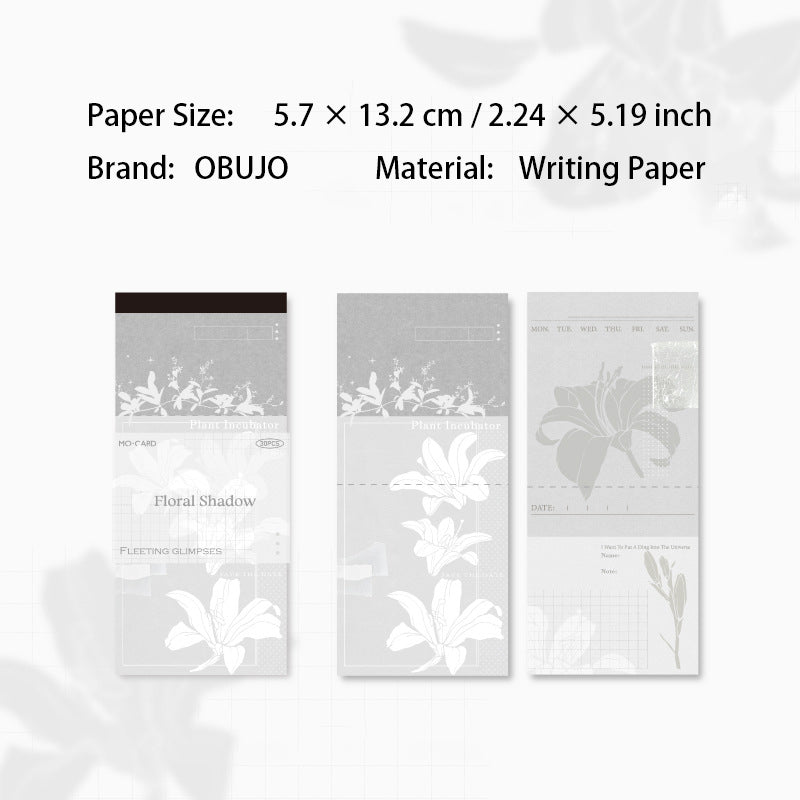 30 Sheets Aesthetic Journal Notepad Paper FGLY