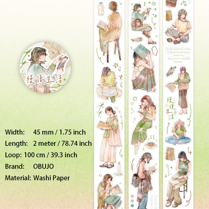 1 Roll Girl Daily Washi Tape SHZQ