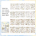 20 Sheets Lifestyle Girl PET Stickers Book QYSHL