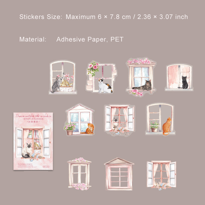 10 Pcs Windows Stickers CWQM