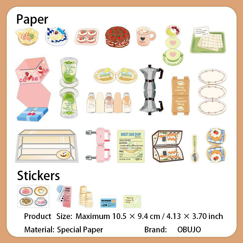 25 Pcs Lifestyle Journal Paper and Stickers Kit XXMC9