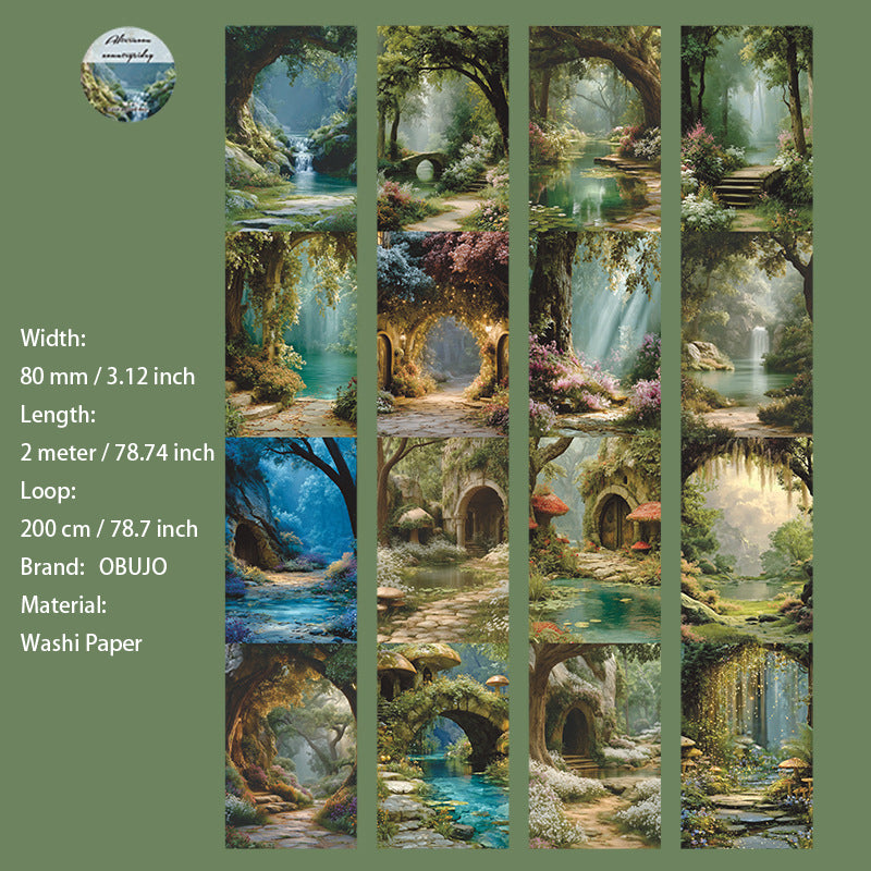 1 Roll Fantasy Landscape Washi Tape WHXY