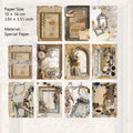 30 Pcs Vinage Scrapbook Paper AXMS