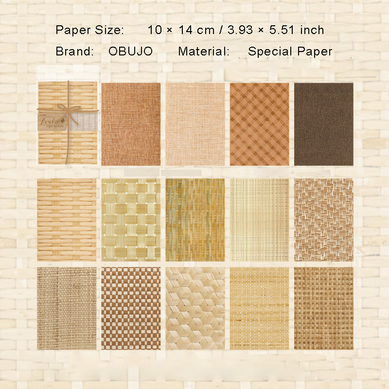 24 Pcs Fabric Texture Journal Paper ZJTB